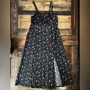 GUILTY • black lightweight midi babydoll top summer sundress fairy cottagecore